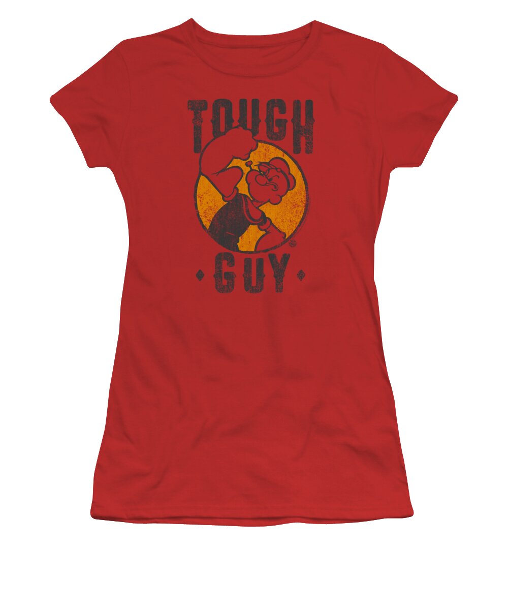  Women's T-Shirt featuring the digital art Popeye - Tough Guy by Brand A