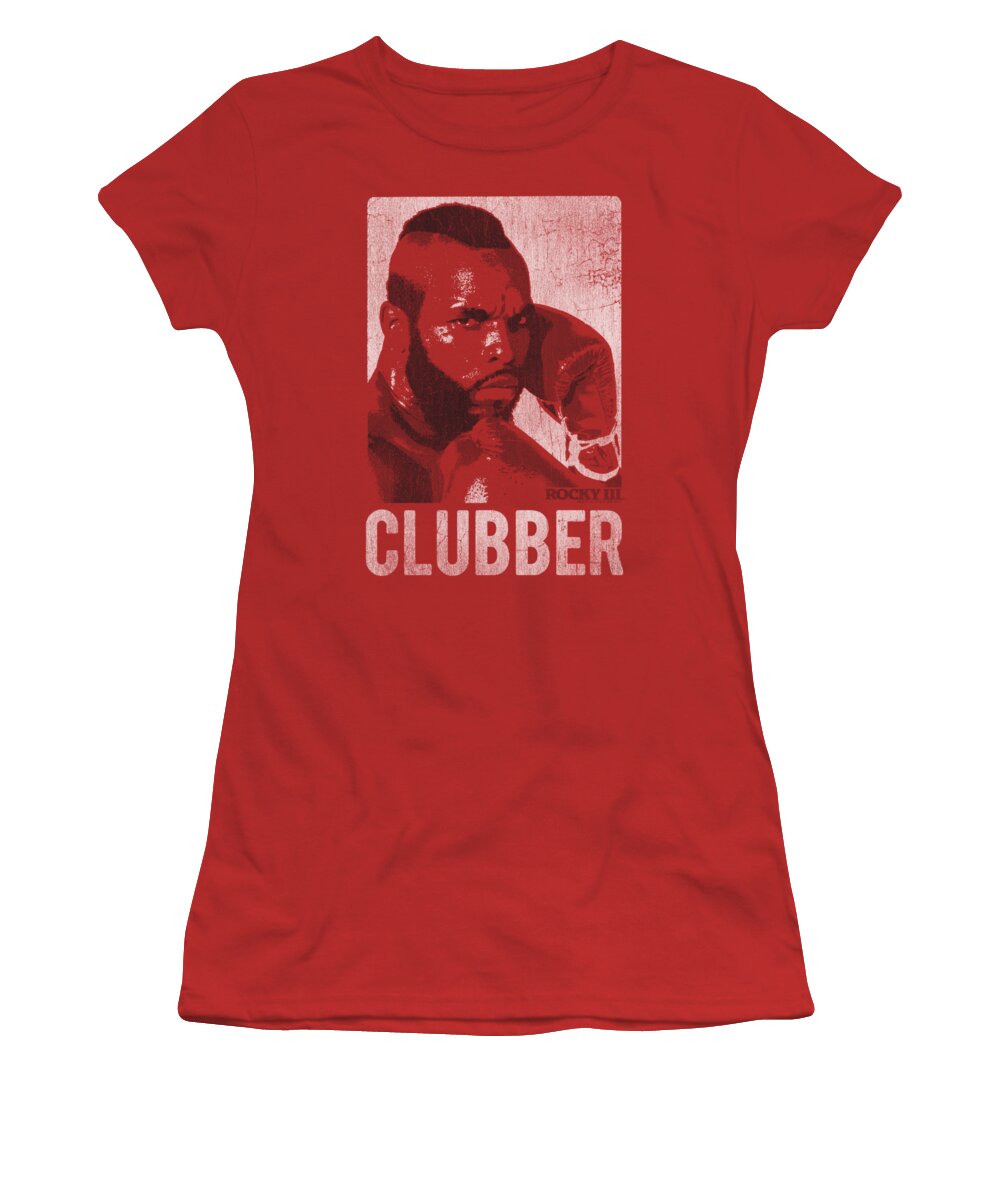Rocky Women's T-Shirt featuring the digital art Rocky - Clubber Lang by Brand A