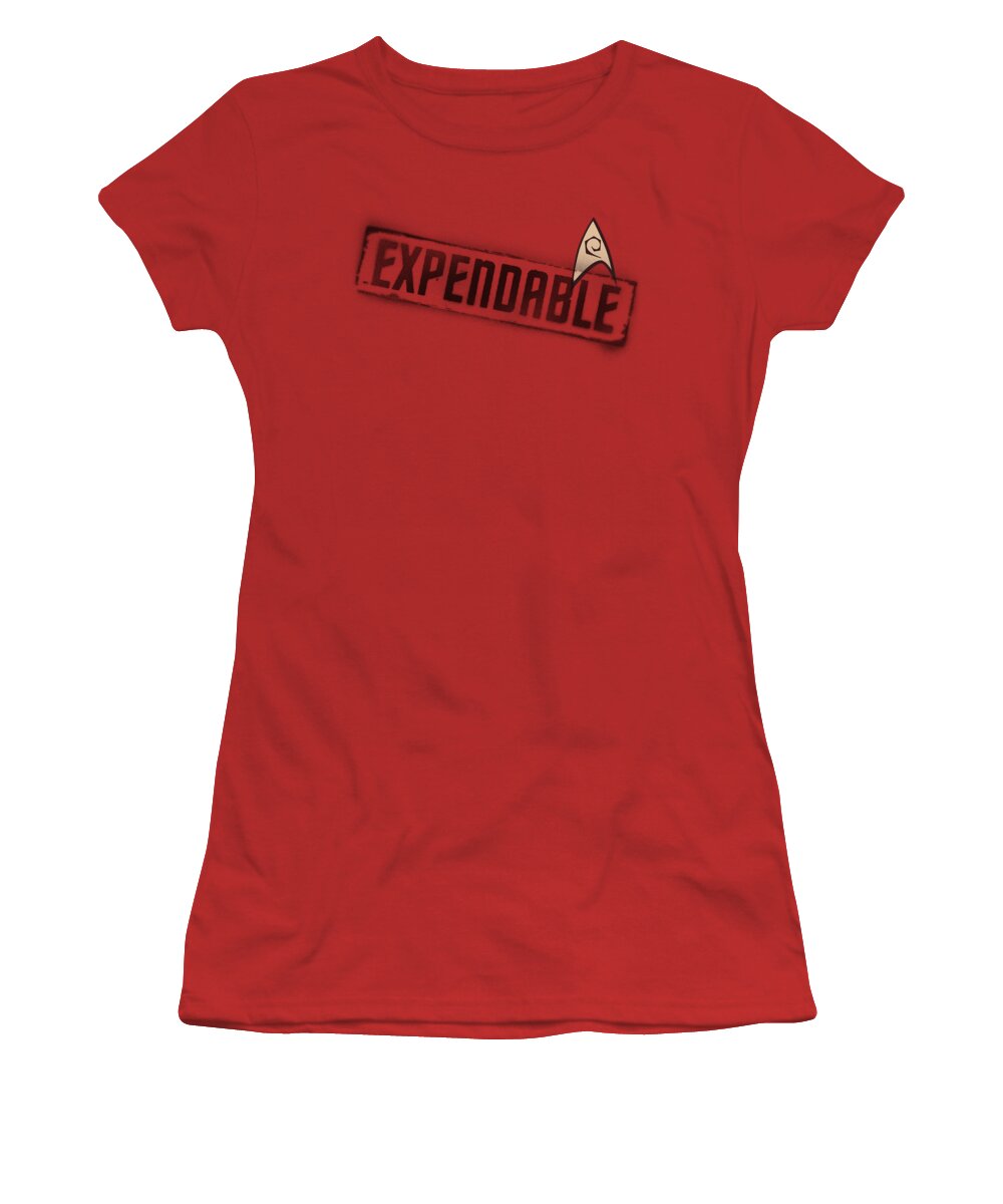 Star Trek Women's T-Shirt featuring the digital art Star Trek - Expendable by Brand A