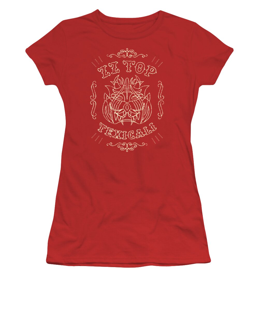  Women's T-Shirt featuring the digital art Zz Top - Texicali Demon by Brand A