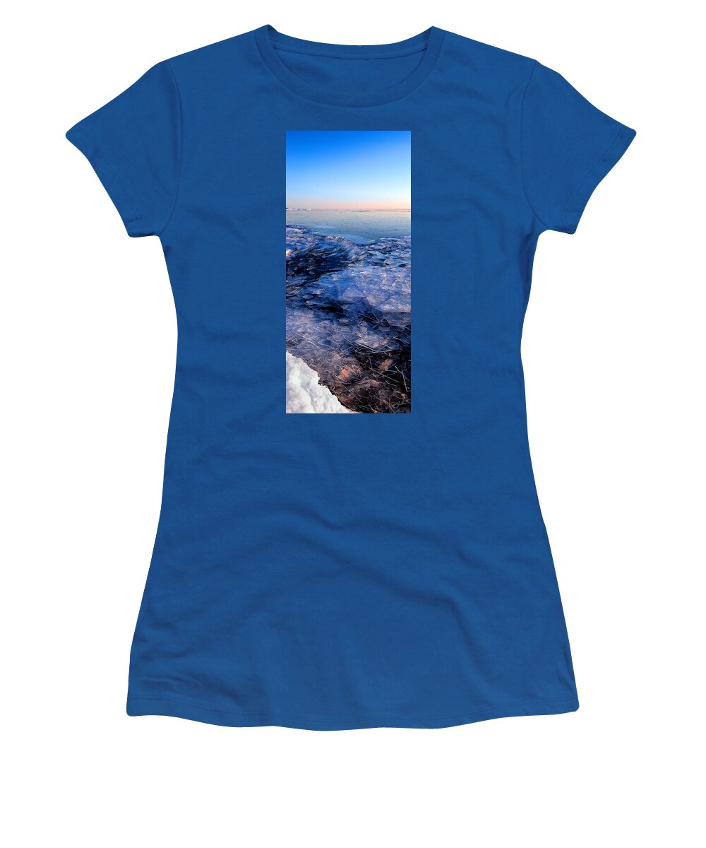 Panorama Women's T-Shirt featuring the photograph Superior Winter  by Doug Gibbons