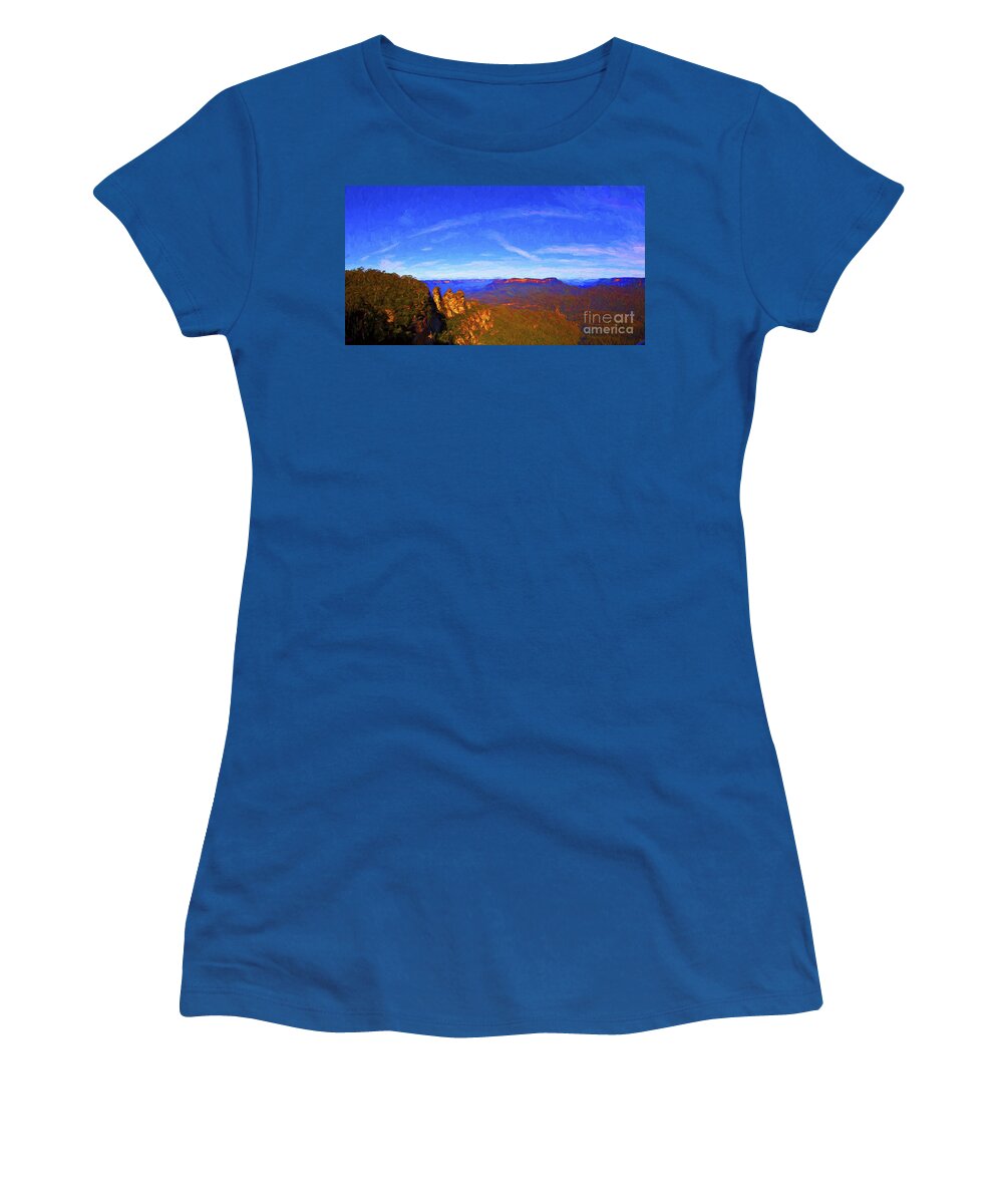 Three Sisters Women's T-Shirt featuring the photograph Three Sisters by Sheila Smart Fine Art Photography