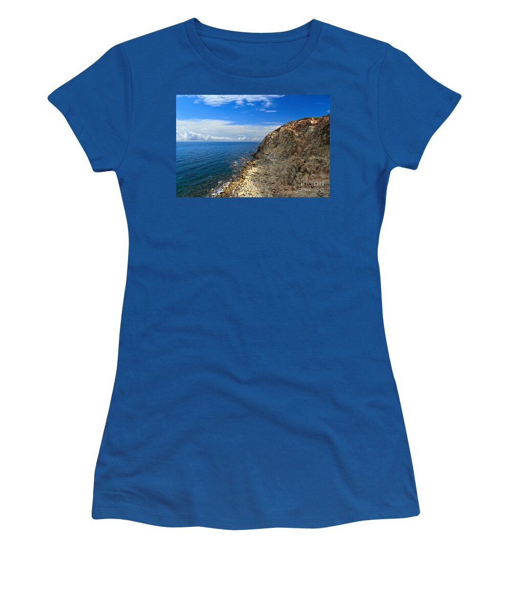 Calafico Women's T-Shirt featuring the photograph Sardinia - San Pietro Island #2 by Antonio Scarpi