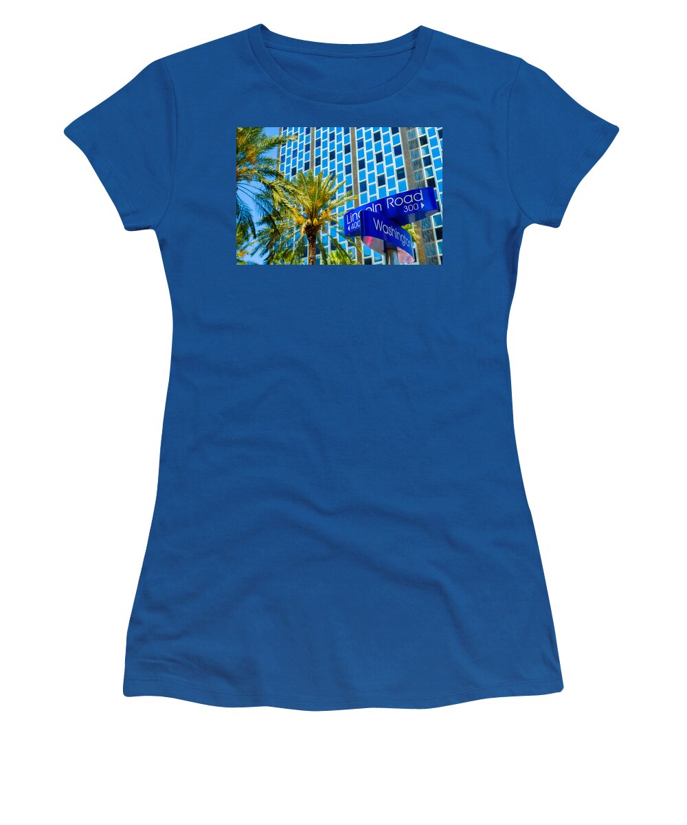 Architecture Women's T-Shirt featuring the photograph Miami Beach #31 by Raul Rodriguez