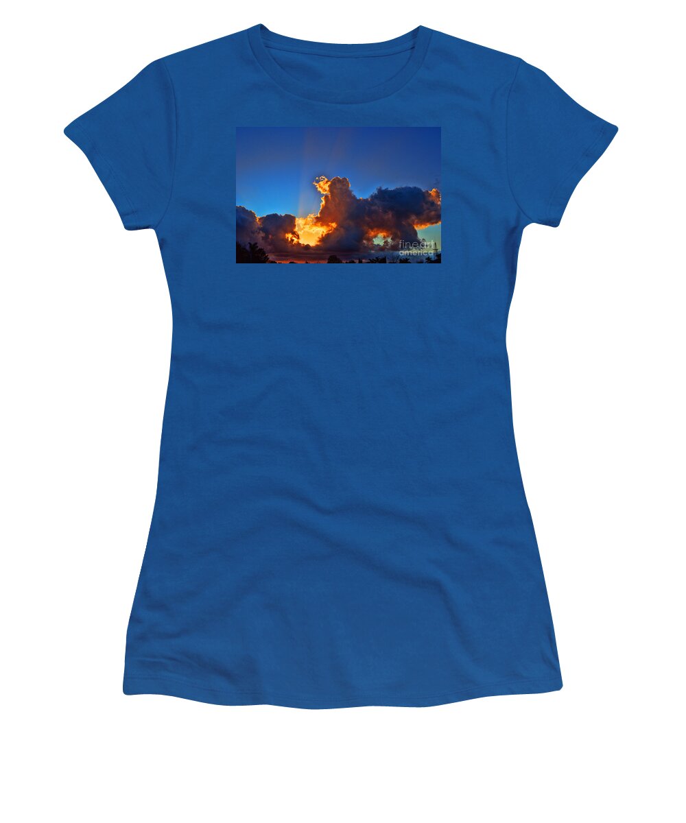 Sunset Women's T-Shirt featuring the photograph A California Sunset - 3 by Tommy Anderson