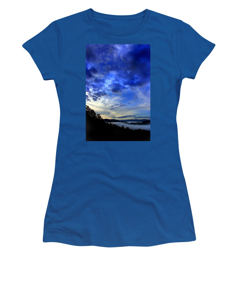 Smoky Mountains Women's T-Shirt featuring the photograph A Smoky Mountain Dawn by Michael Eingle