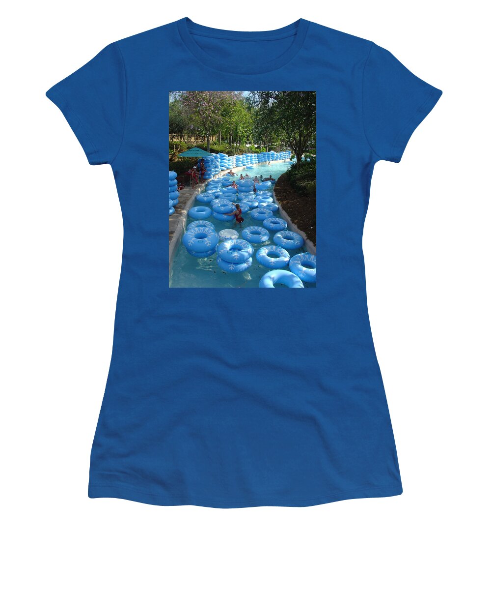 Blizzard Beach Women's T-Shirt featuring the photograph Any Spare Tubes by David Nicholls