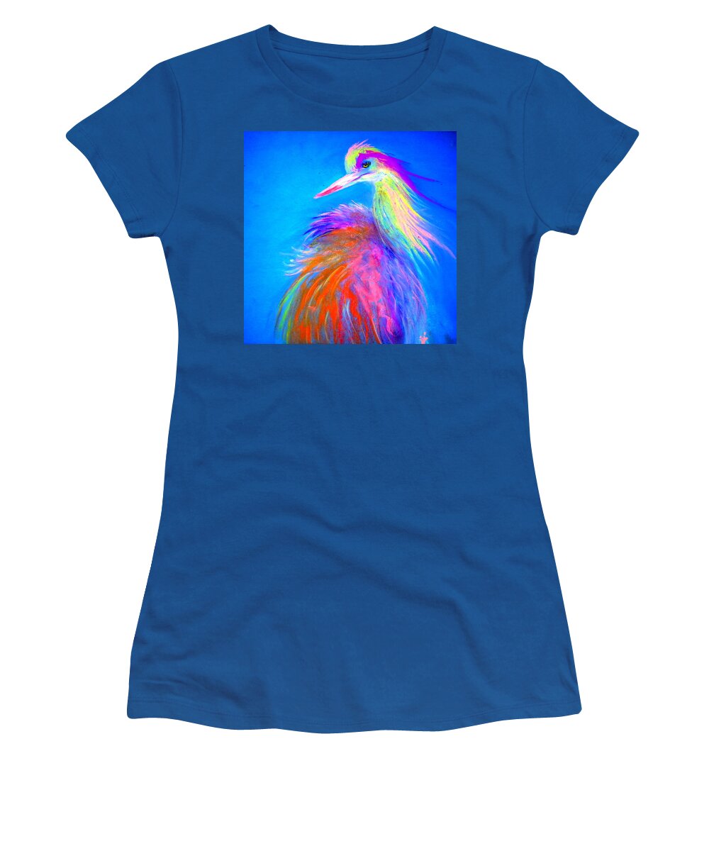 Bird Women's T-Shirt featuring the painting Attitude by Sue Jacobi