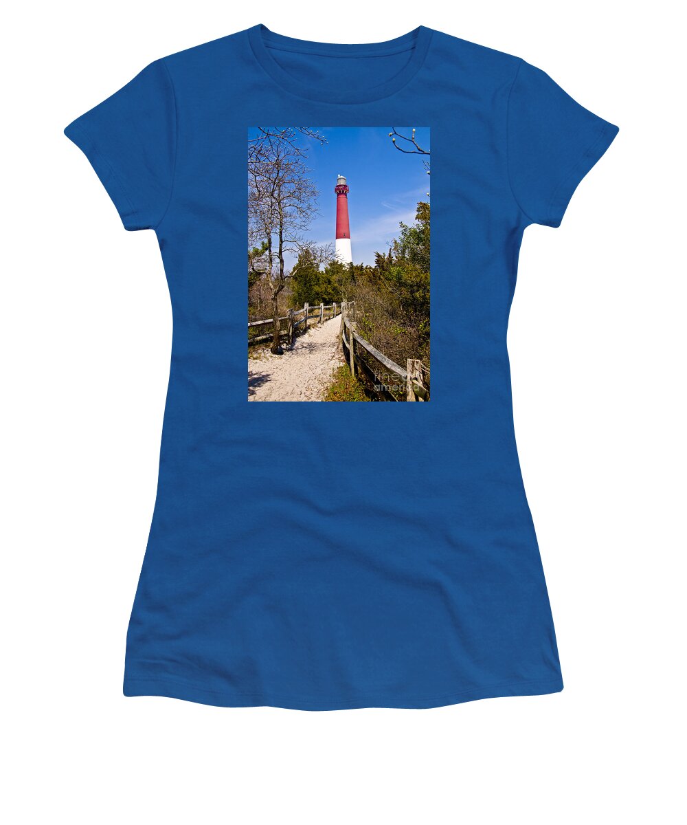 Lighthouses Women's T-Shirt featuring the photograph Barnegat Lighthouse II by Anthony Sacco