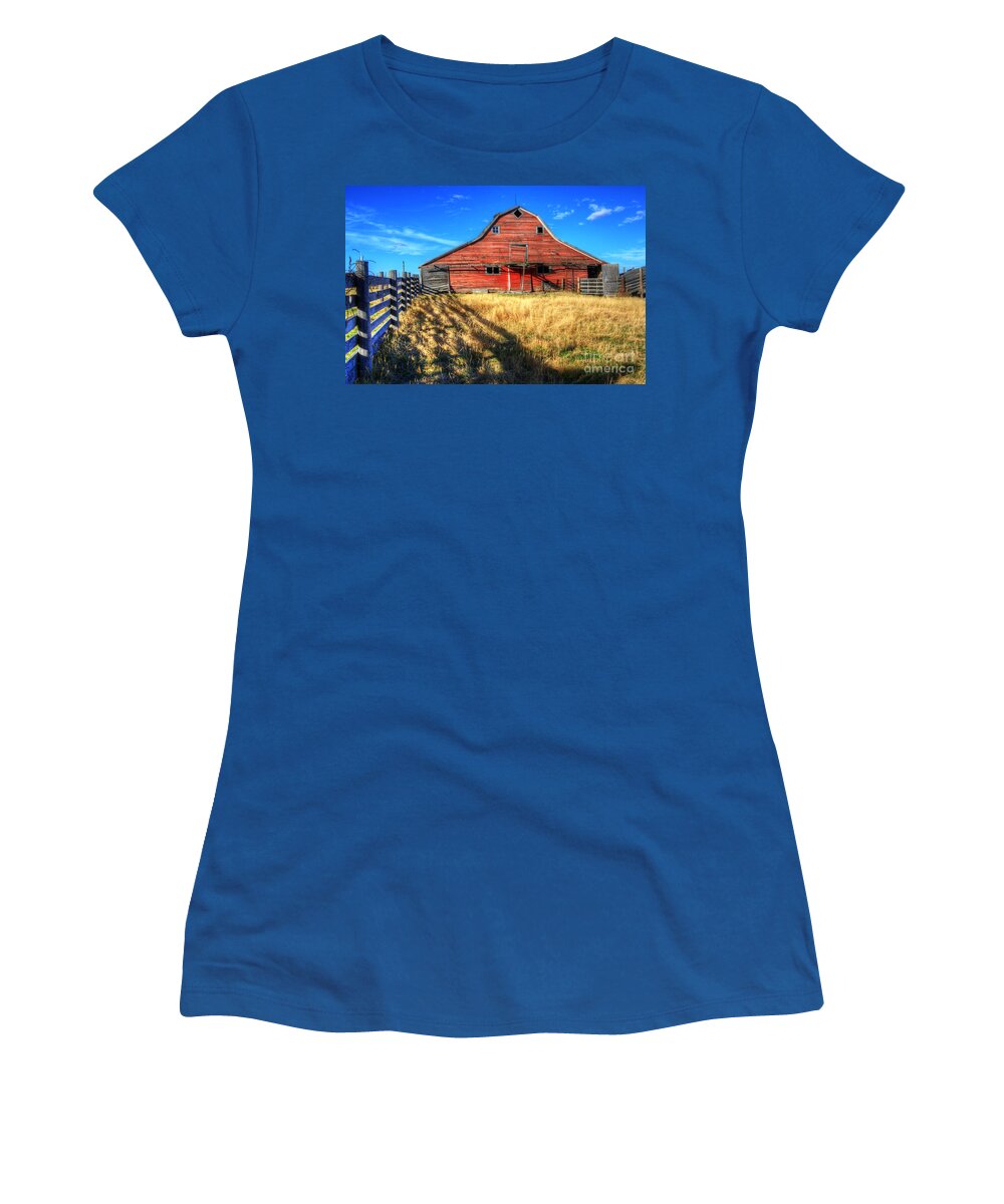 Barn Women's T-Shirt featuring the photograph Beauty Of Barns 8 by Bob Christopher