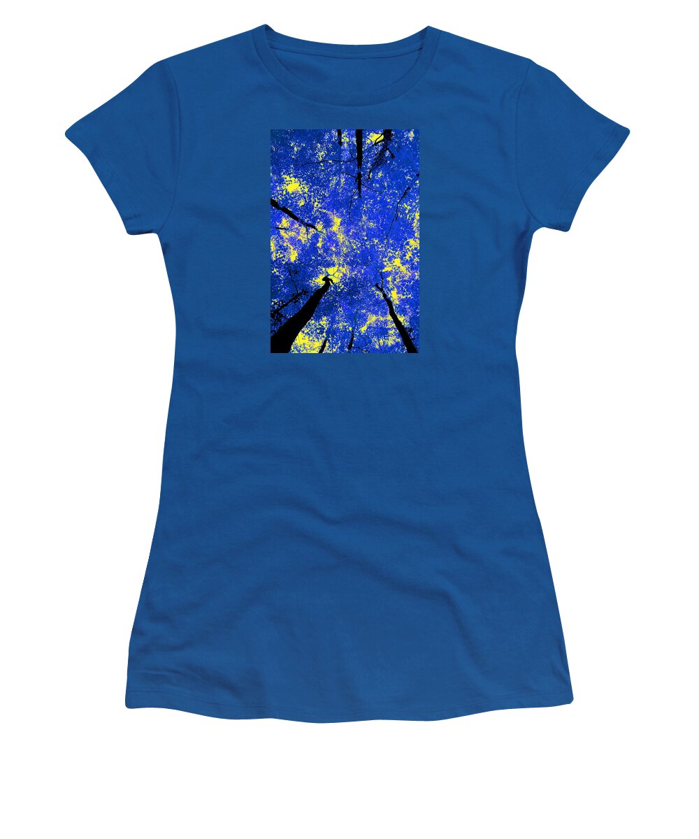 Forest Women's T-Shirt featuring the photograph Blue Forest by Andre Aleksis