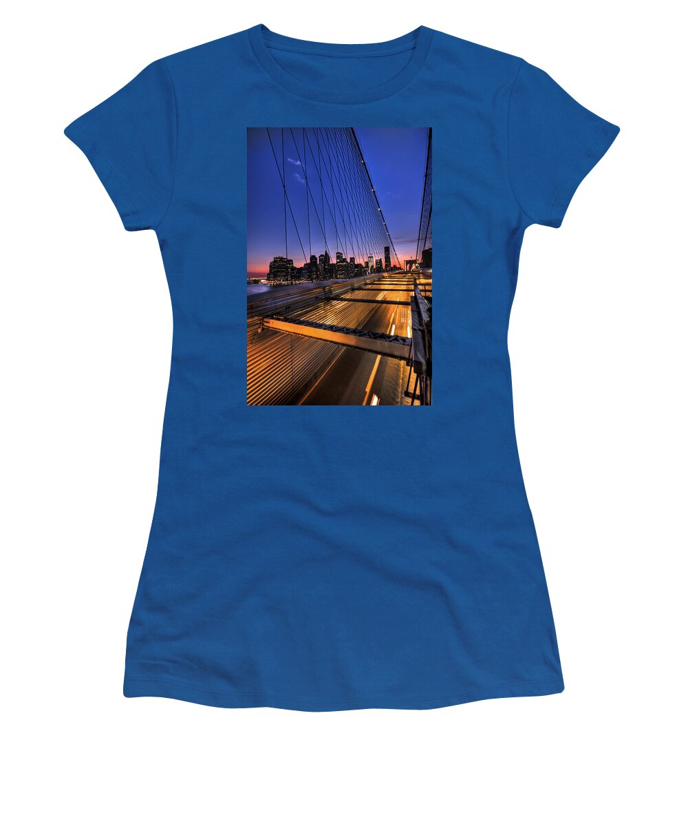 Brooklyn Women's T-Shirt featuring the photograph Bound For Greatness by Evelina Kremsdorf
