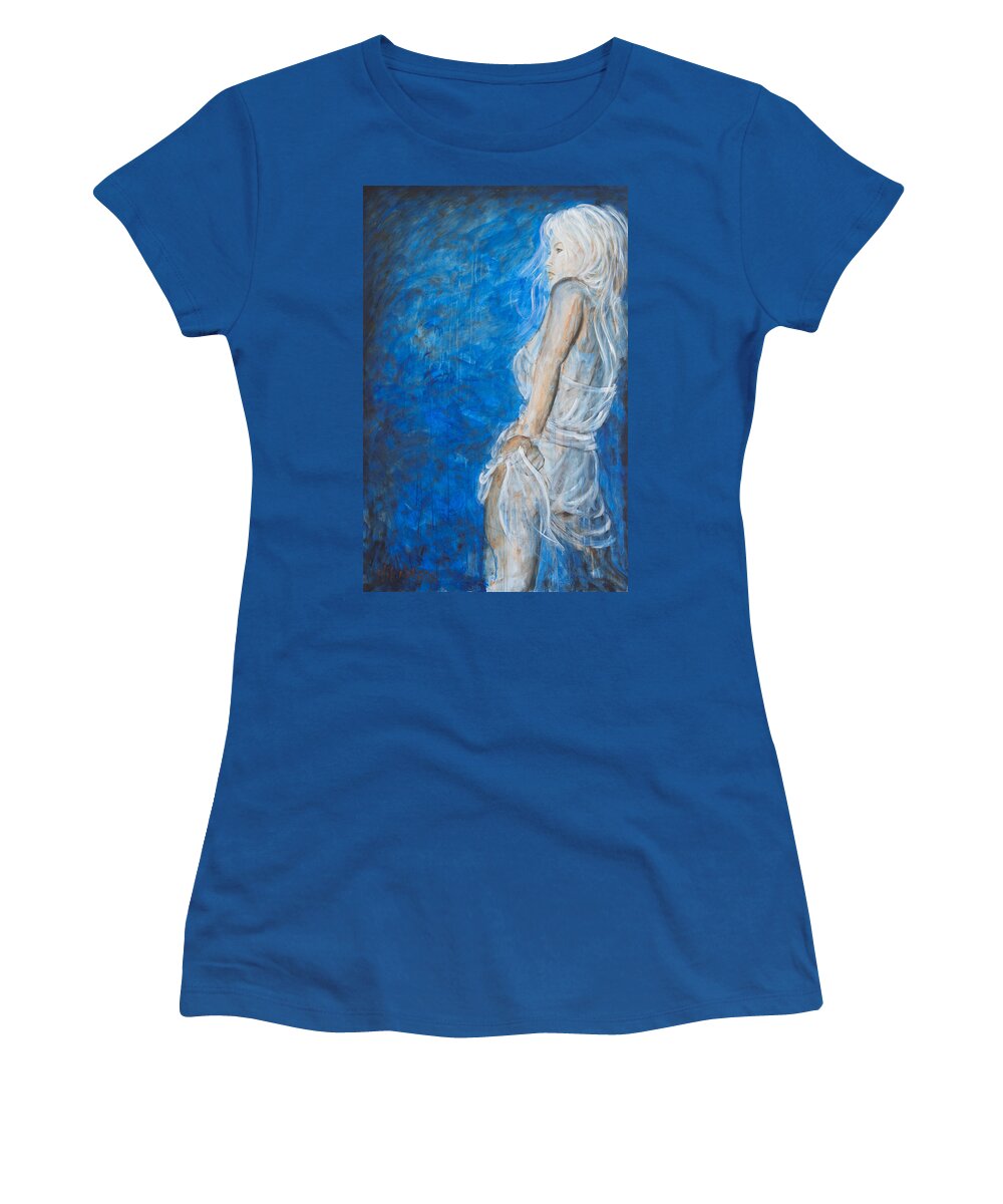 Dance Women's T-Shirt featuring the painting Can't Stop The Party by Nik Helbig