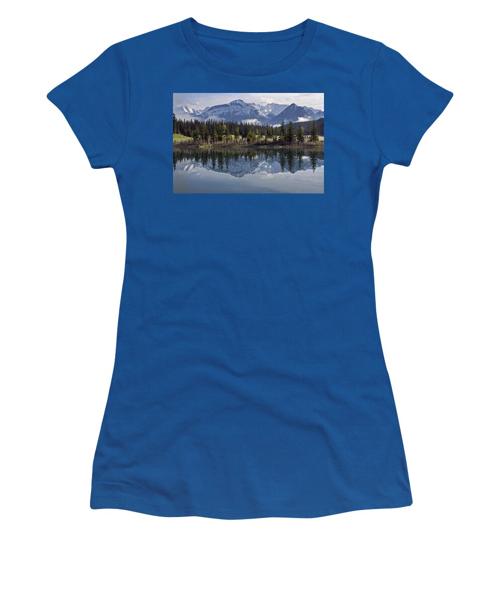 Cascade Women's T-Shirt featuring the photograph Cascade Ponds by Paul Riedinger
