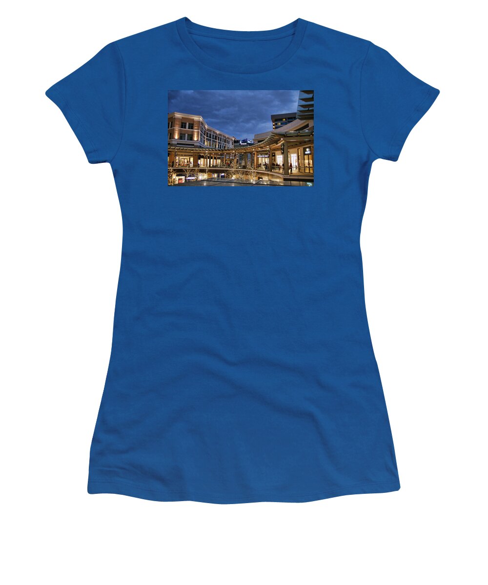 City Creek Women's T-Shirt featuring the photograph City Creek by Ely Arsha