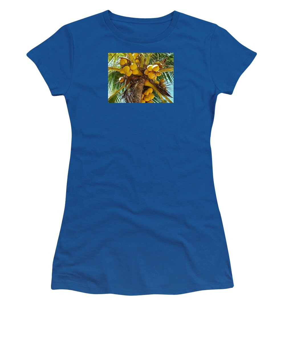Coconut Women's T-Shirt featuring the photograph Coconut Heaven by Linda Bianic