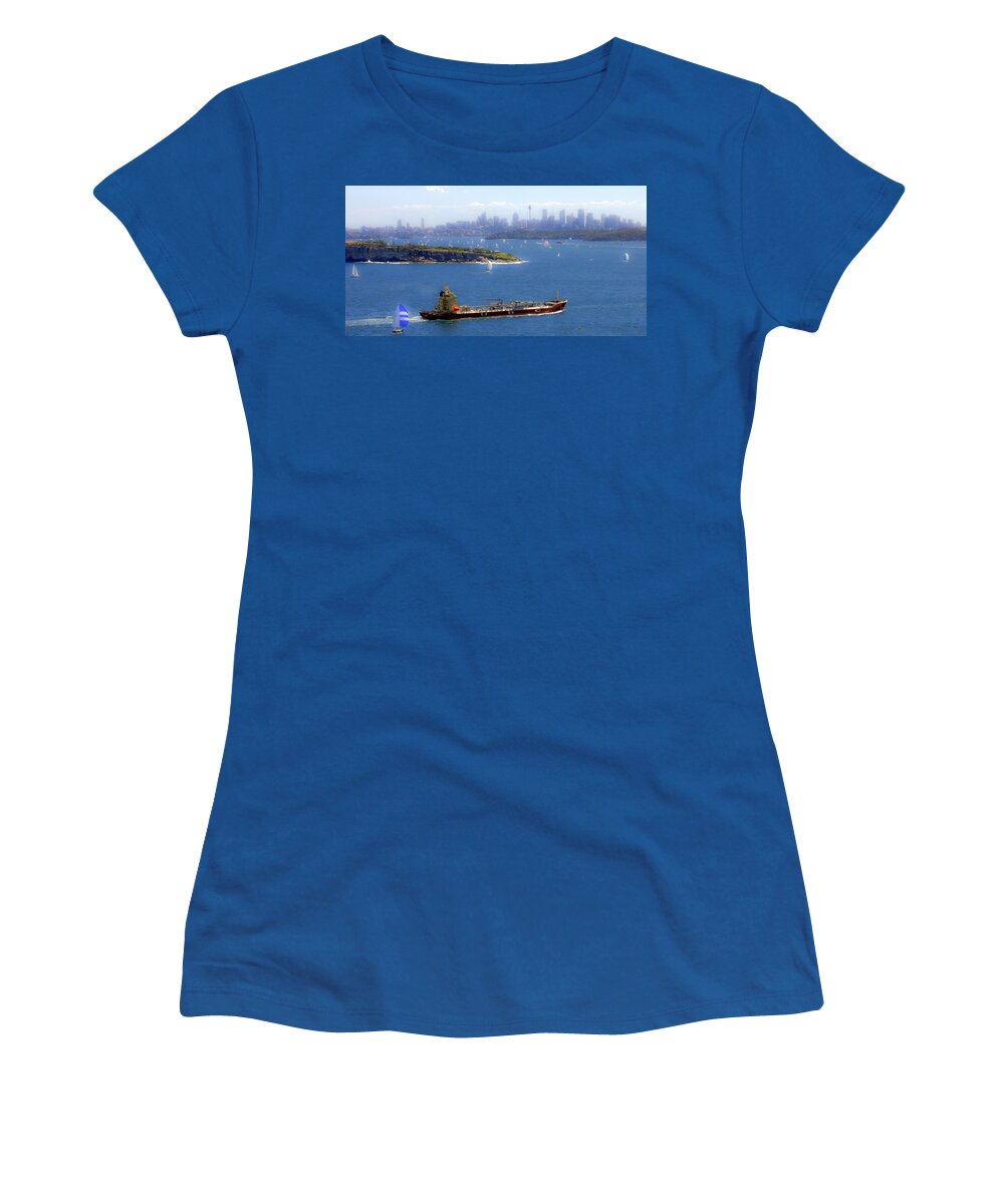 Ship Women's T-Shirt featuring the photograph Coming in by Miroslava Jurcik