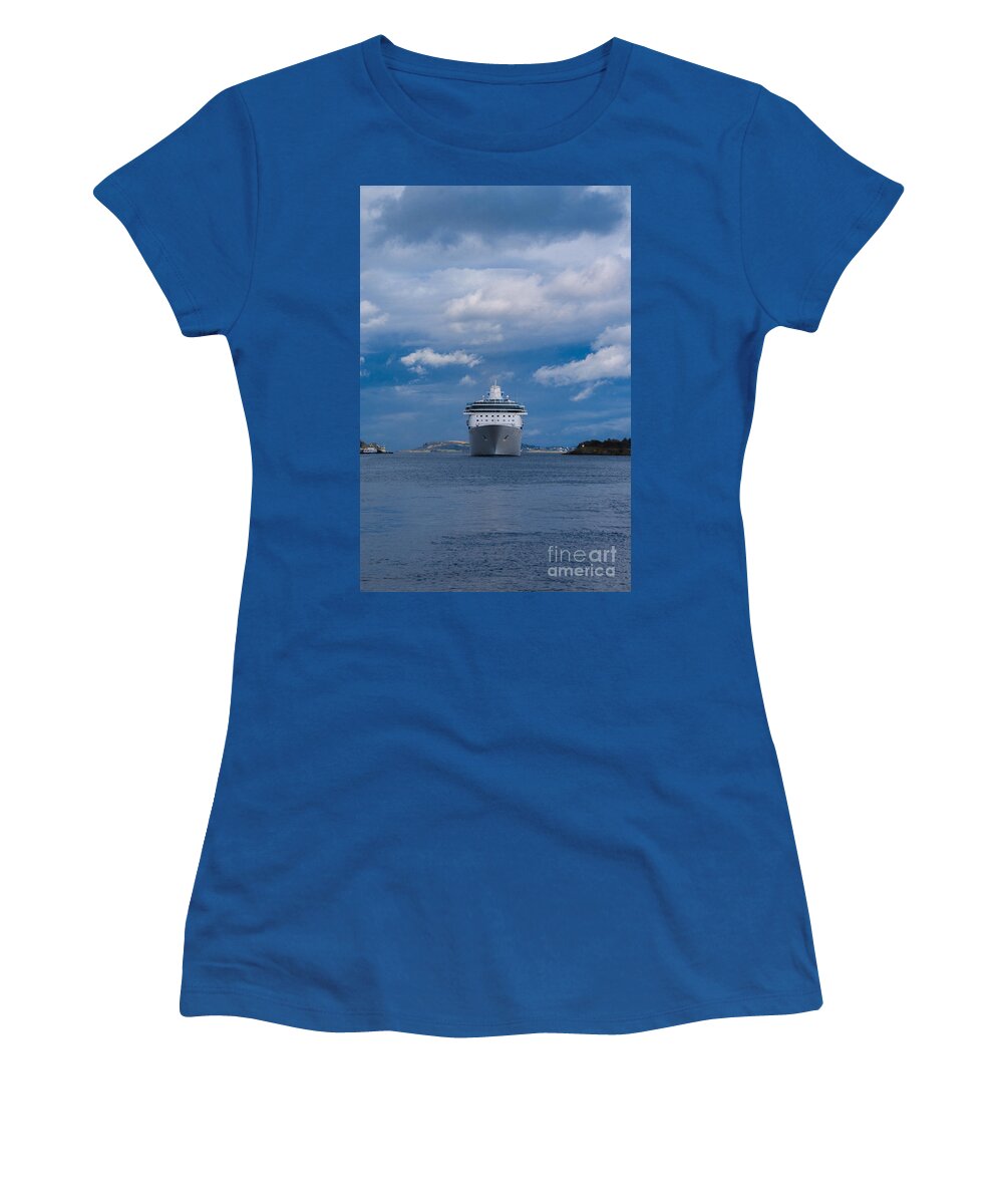 Boat Women's T-Shirt featuring the photograph Cruise Ship by Amanda Mohler