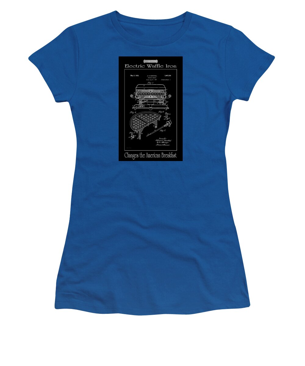 Universal Women's T-Shirt featuring the digital art Electric Waffle Iron by Robert J Sadler