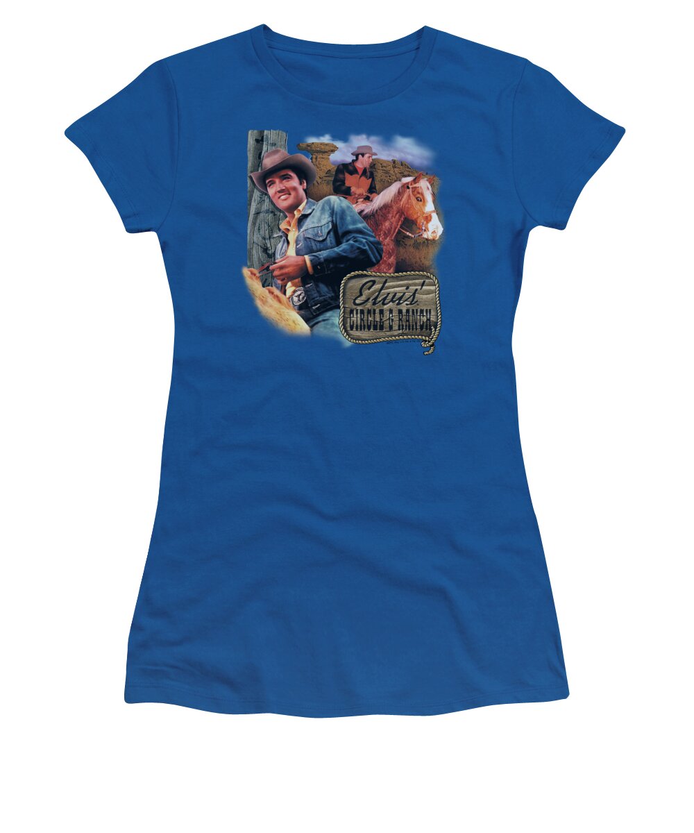 Elvis Women's T-Shirt featuring the digital art Elvis - Ranch by Brand A