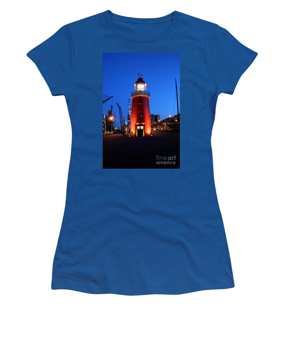 Rotterdam Holland Museum Women's T-Shirt featuring the photograph Faro Museo de Rotterdam Holland by Francisco Pulido