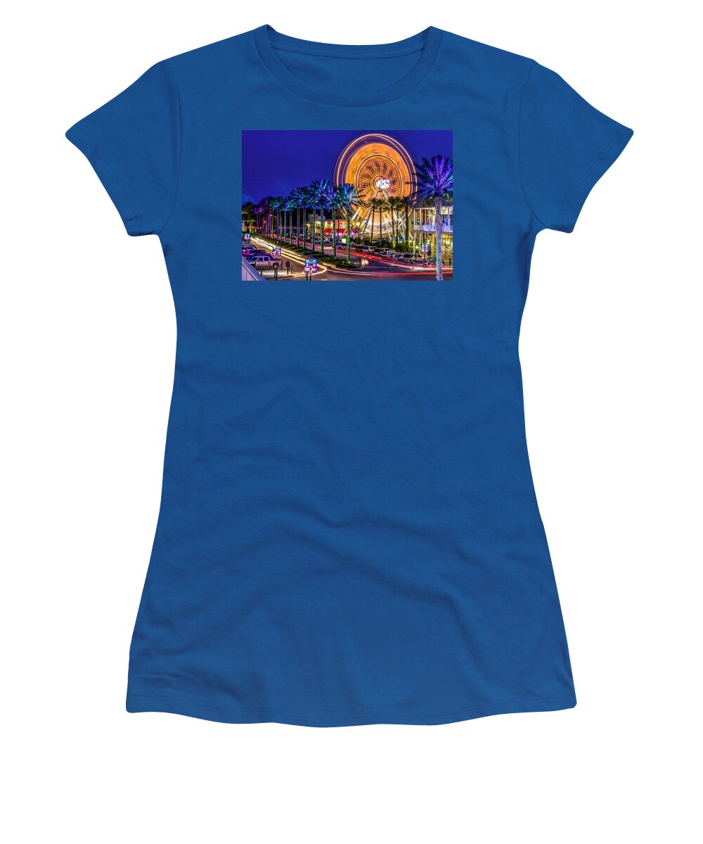 Alabama Women's T-Shirt featuring the photograph Ferris Wheel At The Wharf by Rob Sellers