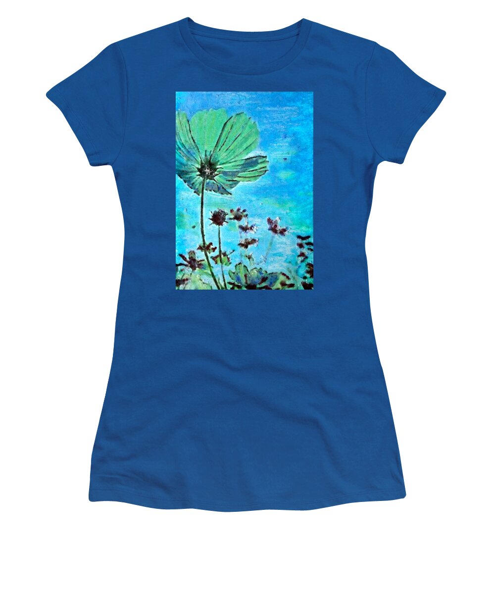 Wildflowers Women's T-Shirt featuring the painting Finding Hope by Cara Frafjord