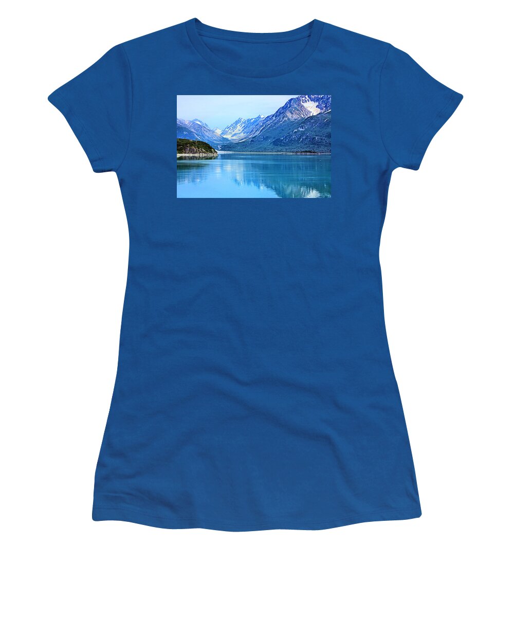 Glacier Bay Women's T-Shirt featuring the photograph Glacier Bay by Kristin Elmquist