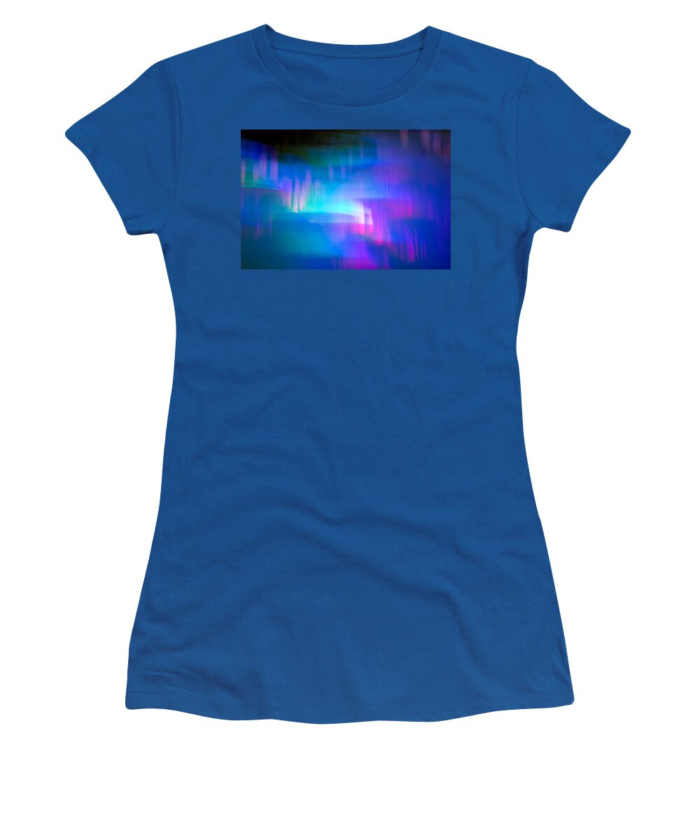 Abstract Women's T-Shirt featuring the photograph Ice Abstract 6 by Christie Kowalski