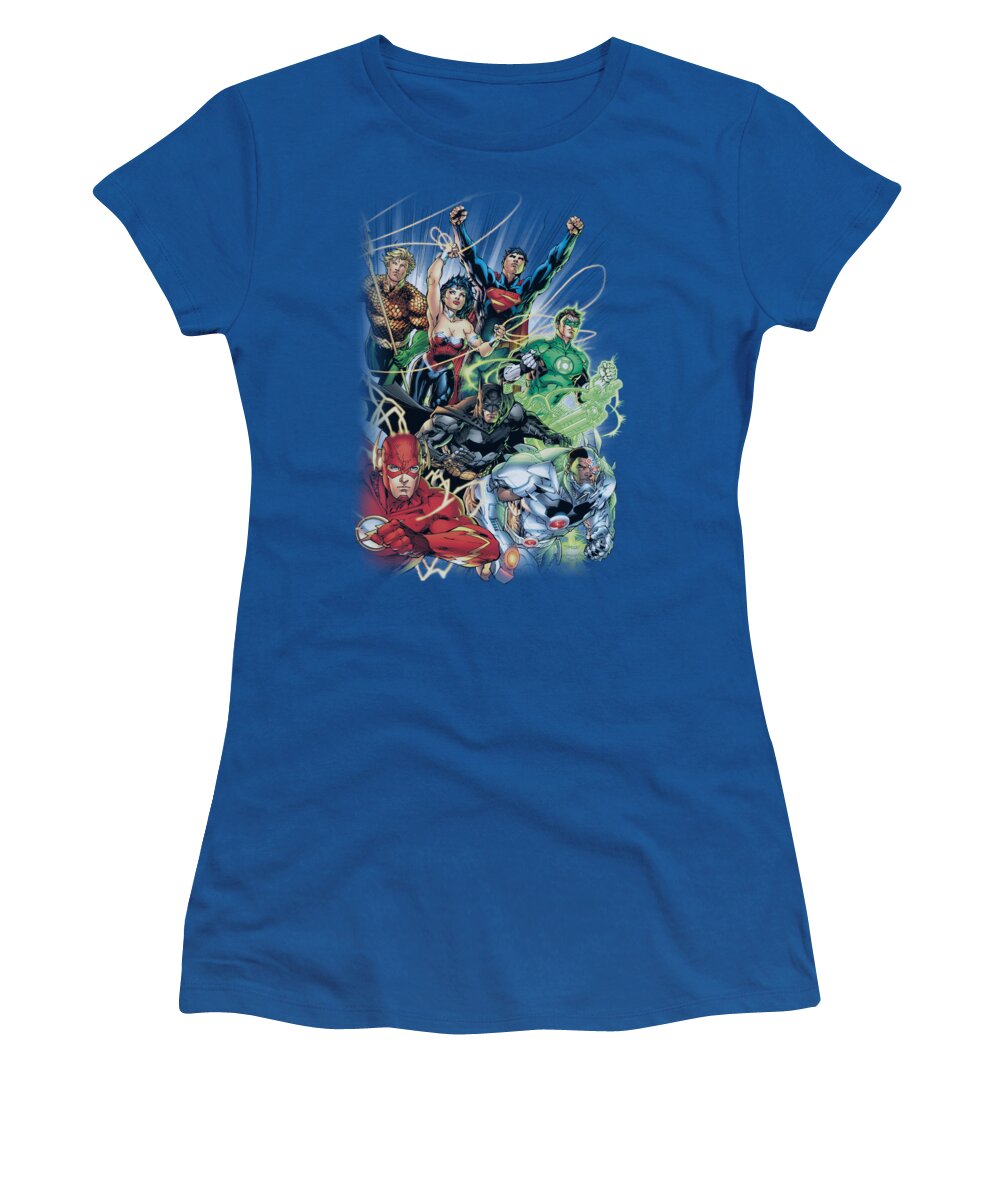 Justice League Of America Women's T-Shirt featuring the digital art Jla - Justice League #1 by Brand A