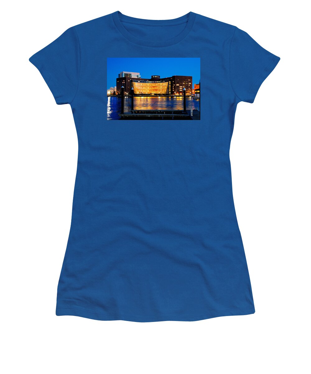 John Joseph Moakley Us Courthouse Women's T-Shirt featuring the photograph John Joseph Moakley US Courthouse by Greg Fortier