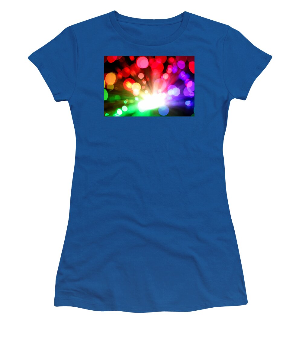 Abstract Women's T-Shirt featuring the photograph Let There Be More Light by Dazzle Zazz