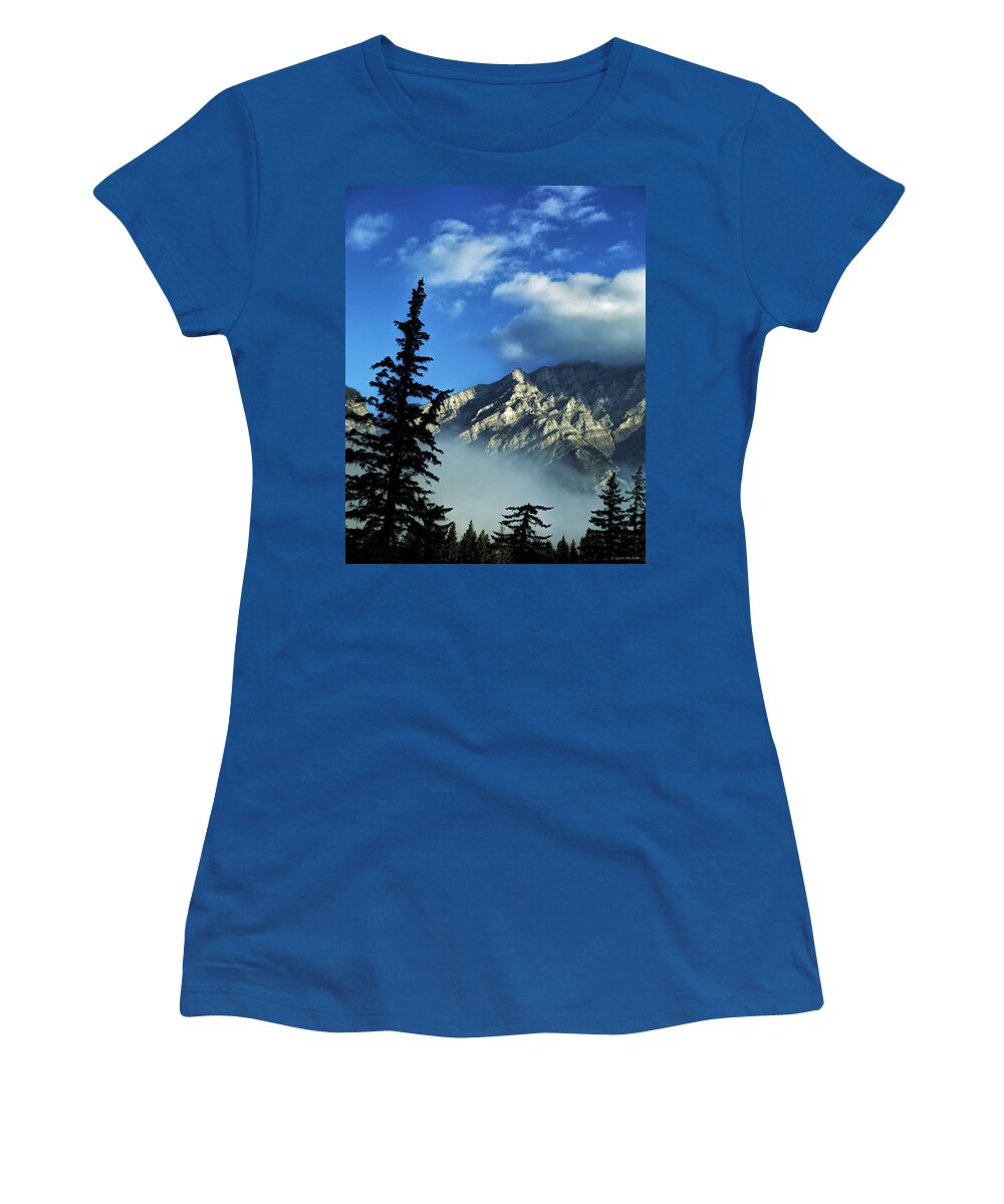 Mountains Women's T-Shirt featuring the photograph Lost in the Clouds by Jo-Anne Gazo-McKim