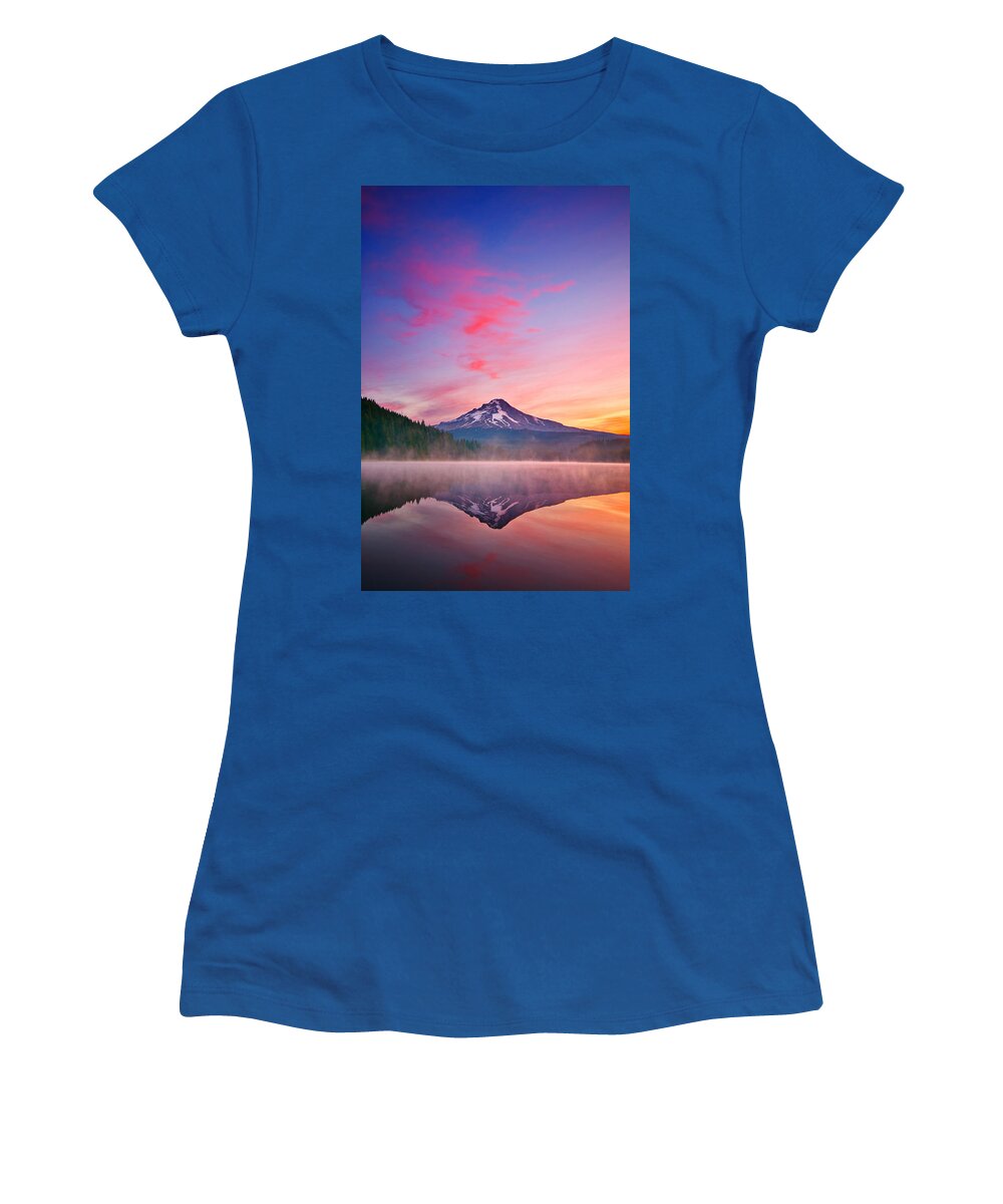 Trillium Lake Women's T-Shirt featuring the photograph Magic Morning by Darren White