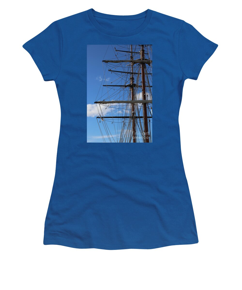 Masts Women's T-Shirt featuring the photograph Masts by Carol Groenen