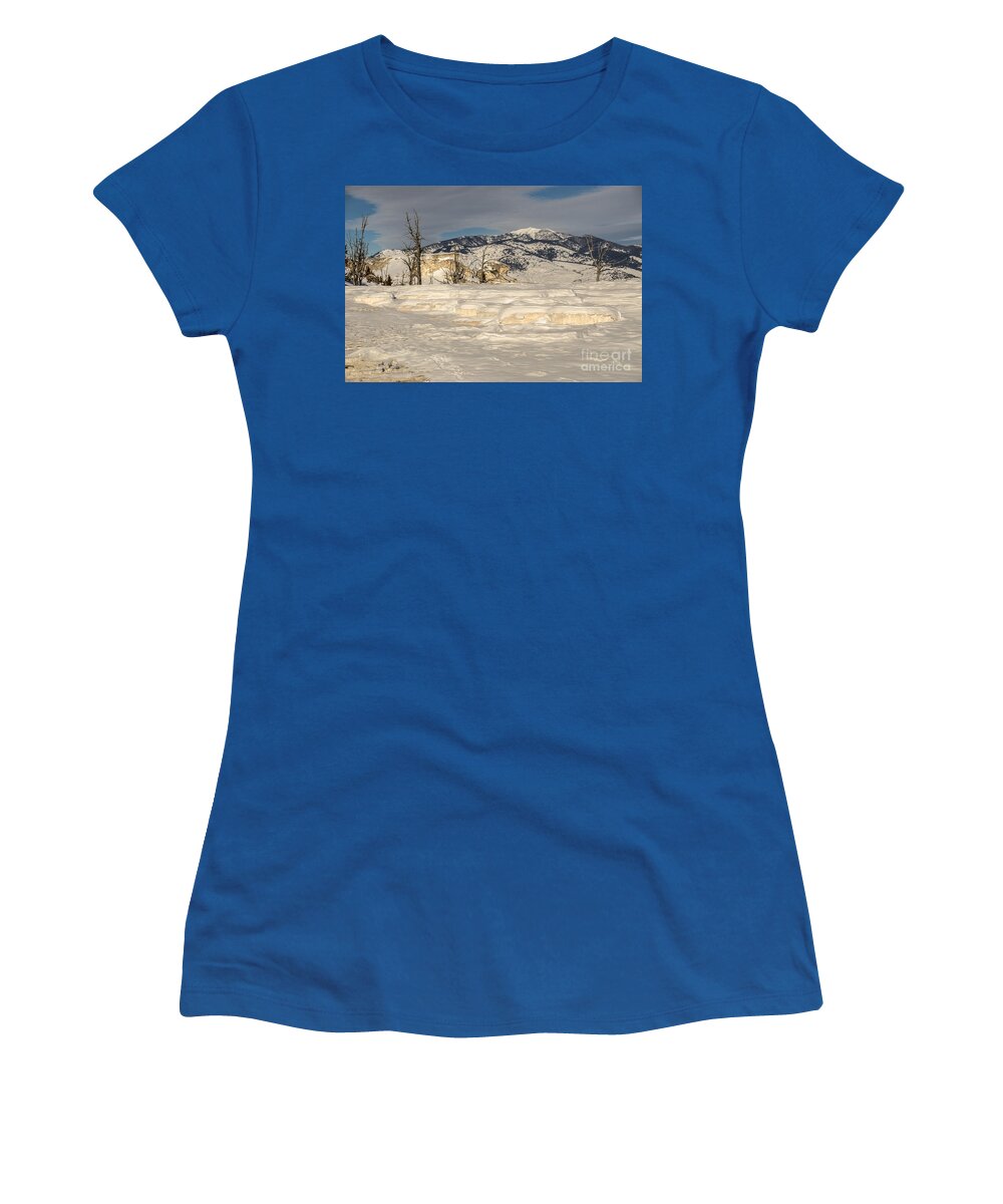 Mammoth Hot Springs Women's T-Shirt featuring the photograph Natural Beauty by Sue Smith