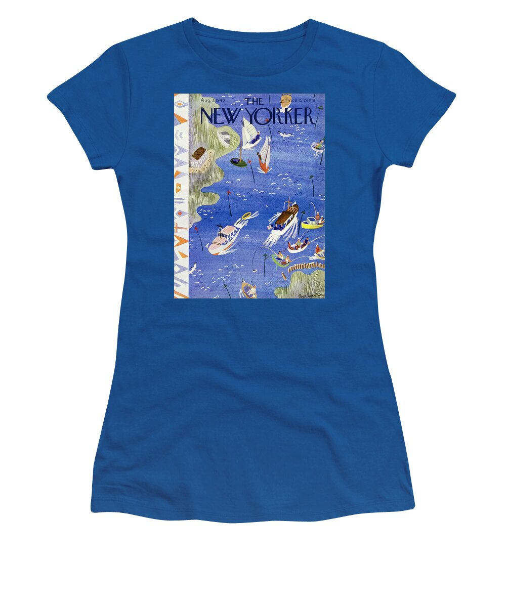 Sport Women's T-Shirt featuring the painting New Yorker August 3 1940 by Roger Duvoisin