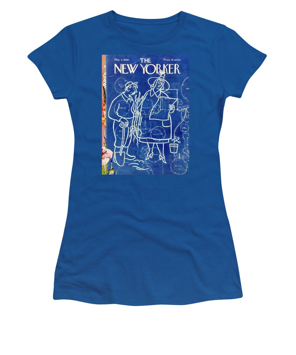 Garden Women's T-Shirt featuring the painting New Yorker May 4 1940 by Rea Irvin