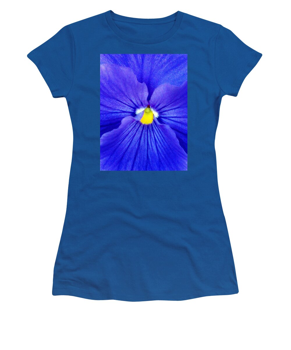 Pansy Women's T-Shirt featuring the photograph Pansy Flower 37 by Pamela Critchlow