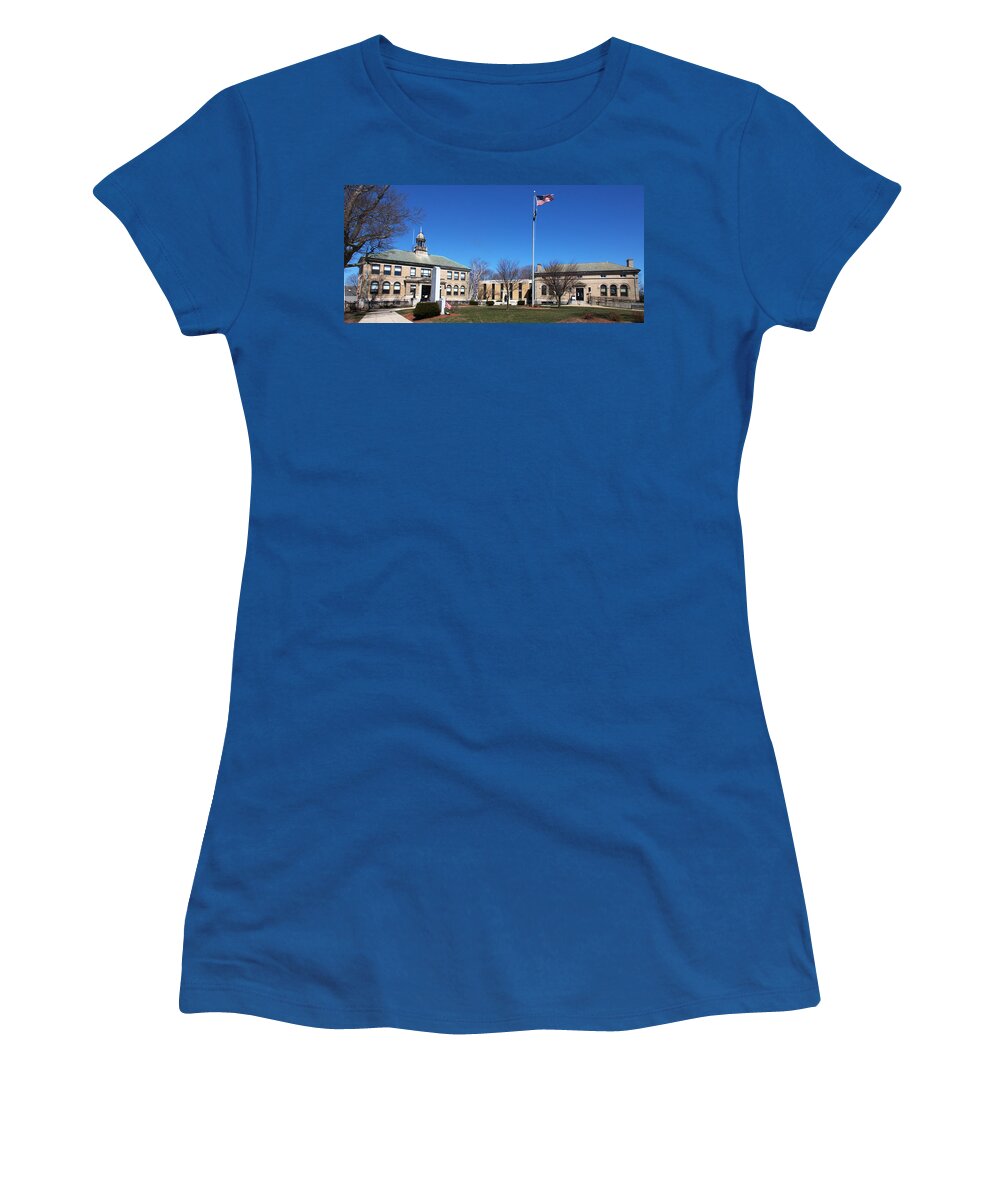 Winthrop Women's T-Shirt featuring the photograph Patriotic Scene Winthrop by Caroline Stella