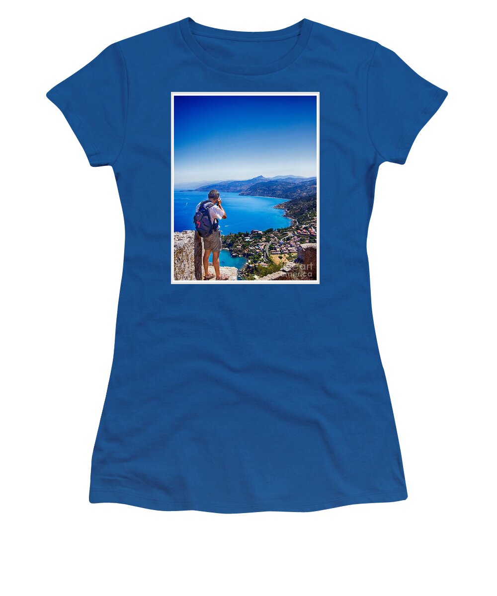 Photographer Women's T-Shirt featuring the photograph Photographer inspired by beauty by Stefano Senise