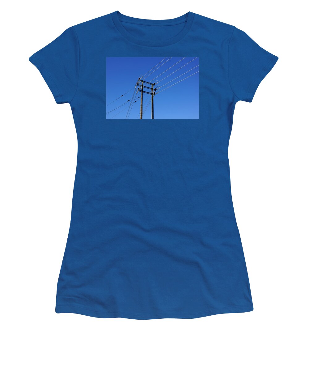 Pylon Women's T-Shirt featuring the photograph Pylon 23 by Ron Harpham