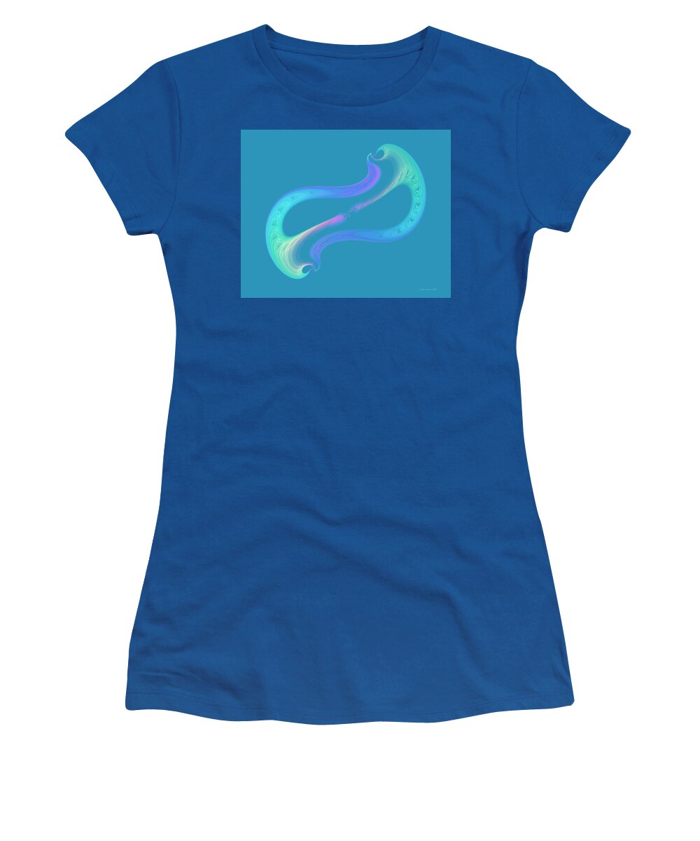 Fractal Women's T-Shirt featuring the digital art Reaching Out by Judi Suni Hall