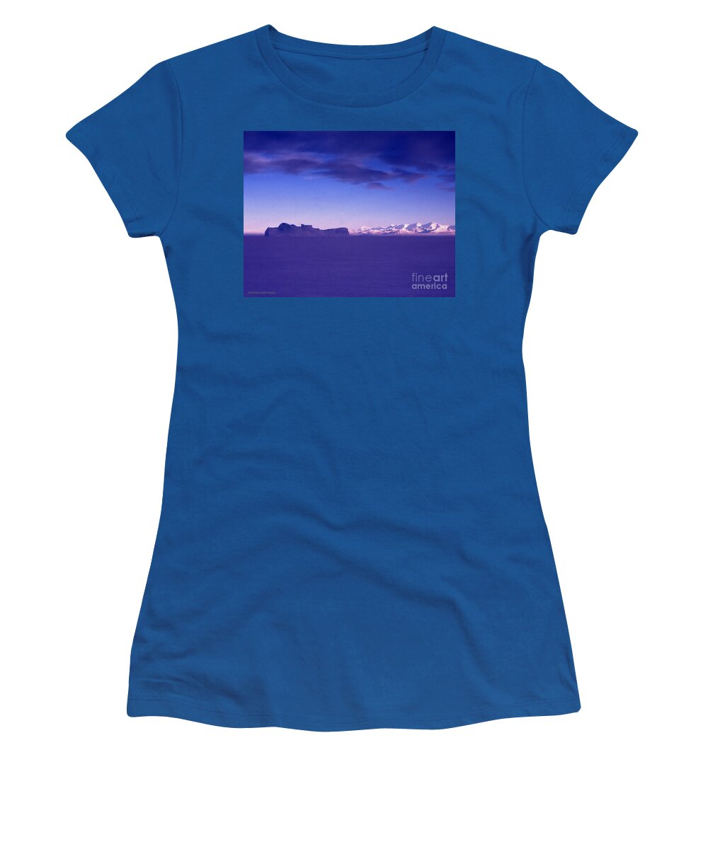 Cape Evans Women's T-Shirt featuring the photograph Ross-IceShelf-G.Punt-1 by Gordon Punt