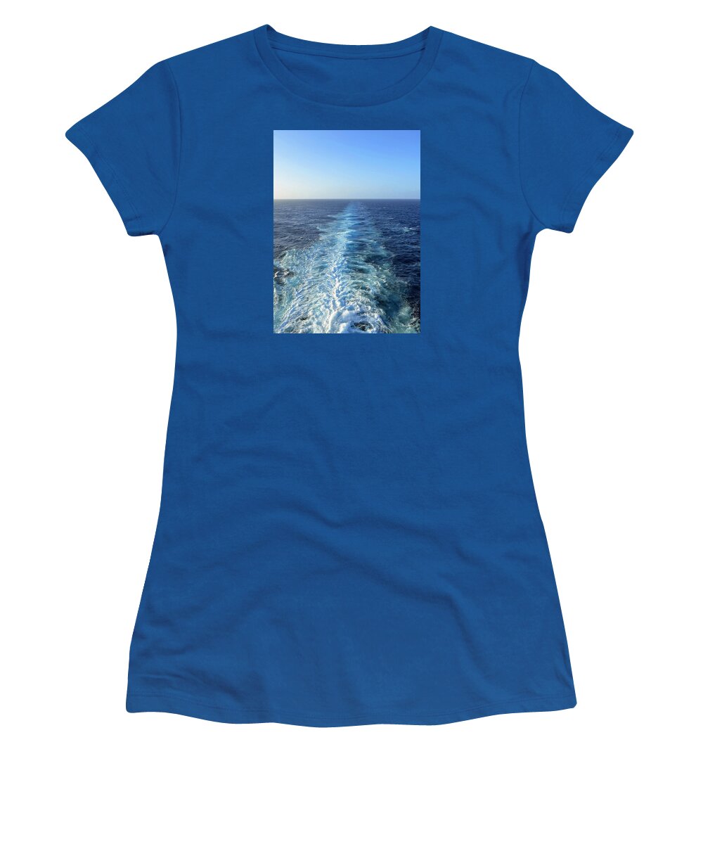Water Women's T-Shirt featuring the photograph Sailing Away by Shanna Hyatt