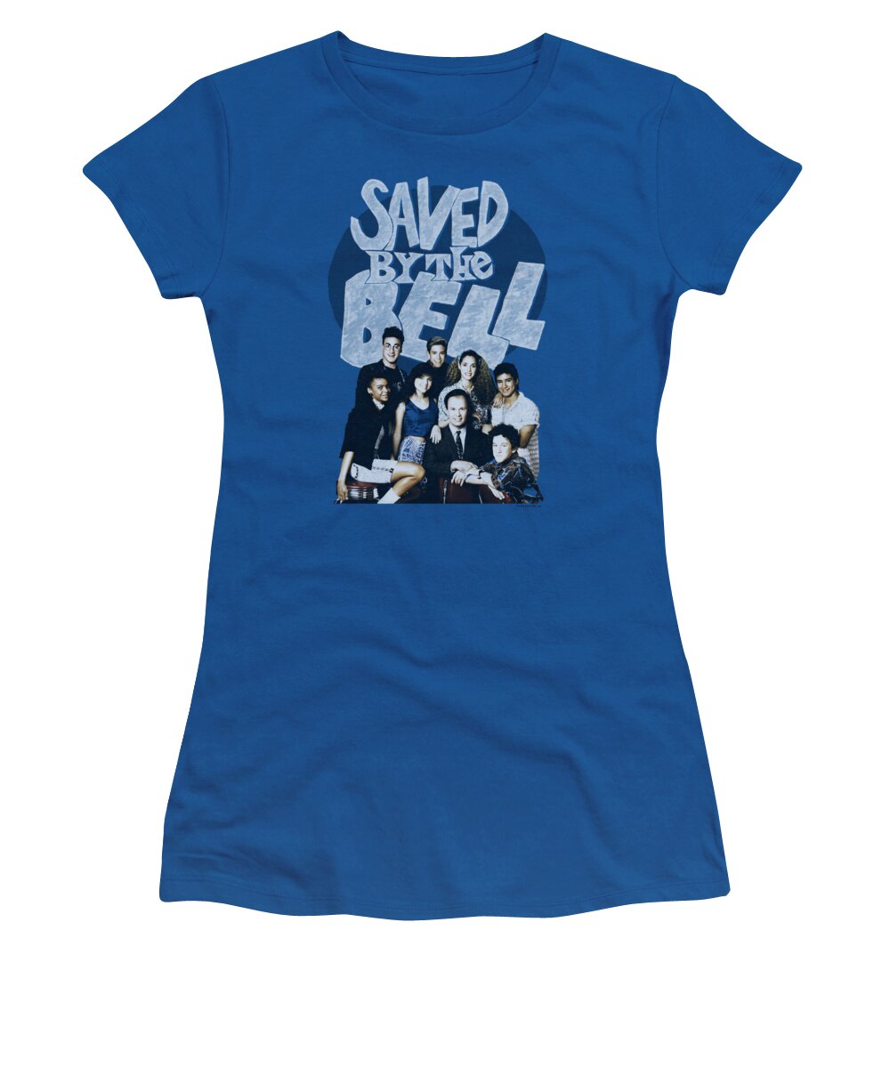 Saved By The Bell Women's T-Shirt featuring the digital art Saved By The Bell - Retro Cast by Brand A