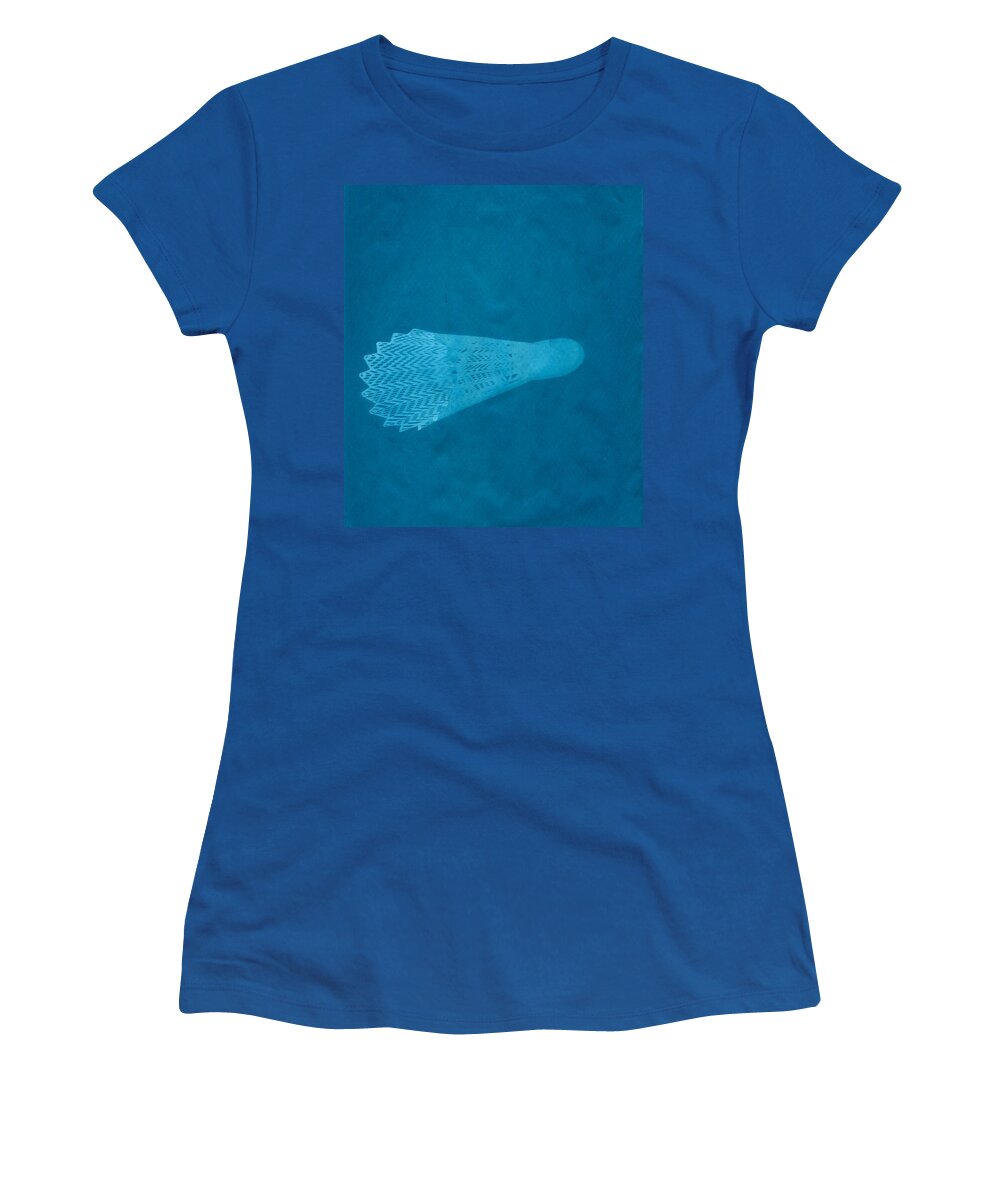 Shuttlecock Women's T-Shirt featuring the photograph Shuttlecock in Blue by Joshua House