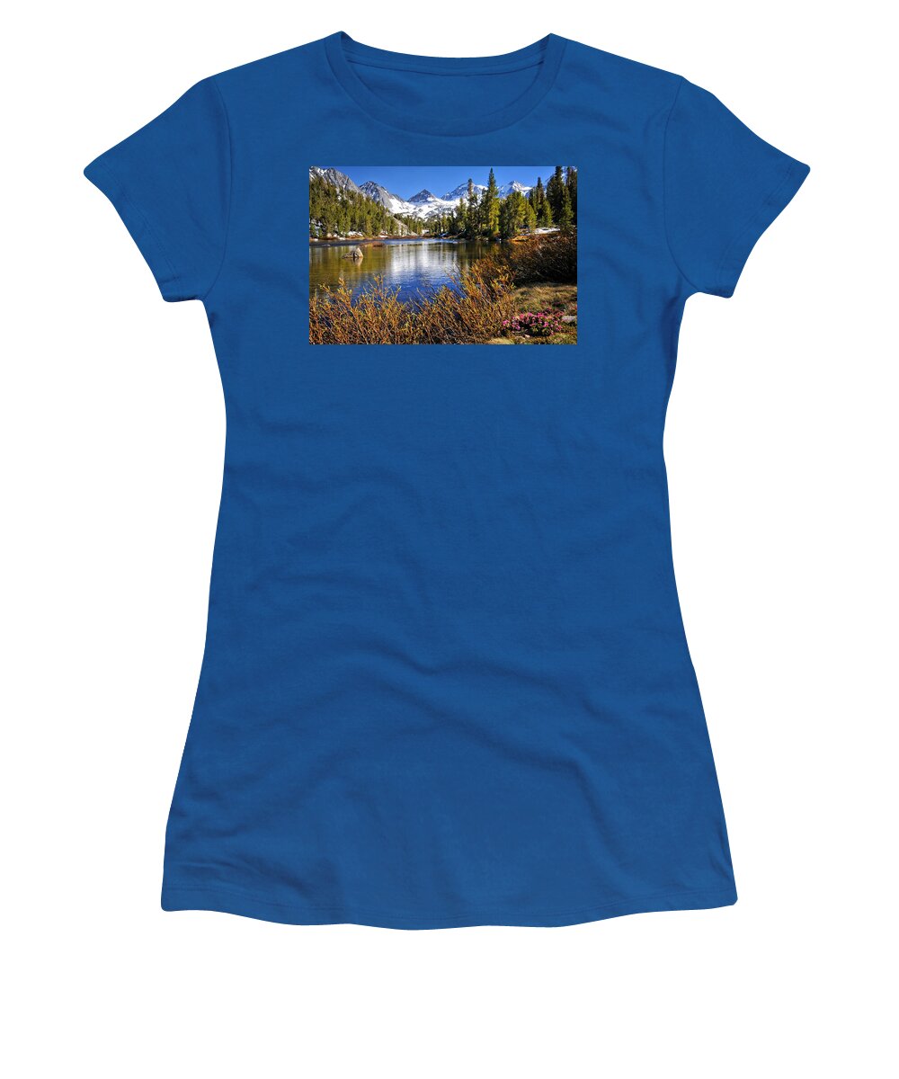 Little Lakes Valley Women's T-Shirt featuring the photograph Signs of Spring by Lynn Bauer