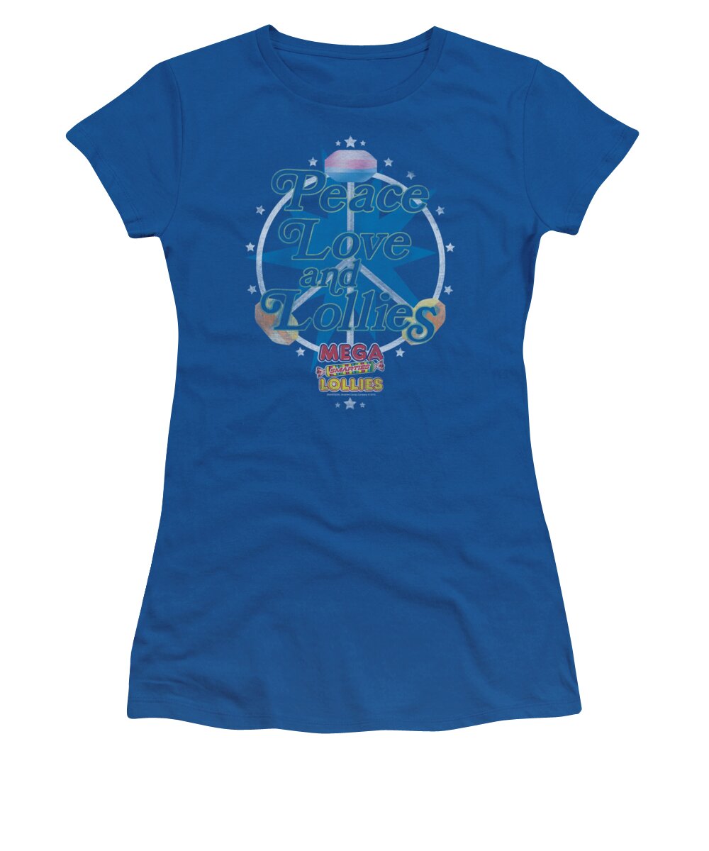 Smarties Women's T-Shirt featuring the digital art Smarties - Peace Lollies by Brand A