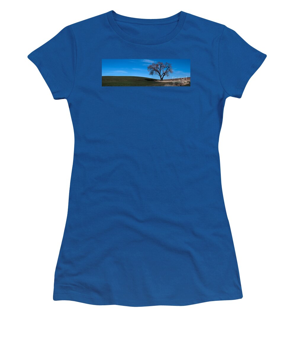 Palouse Women's T-Shirt featuring the photograph Springtime in the Palouse by Sharon Elliott